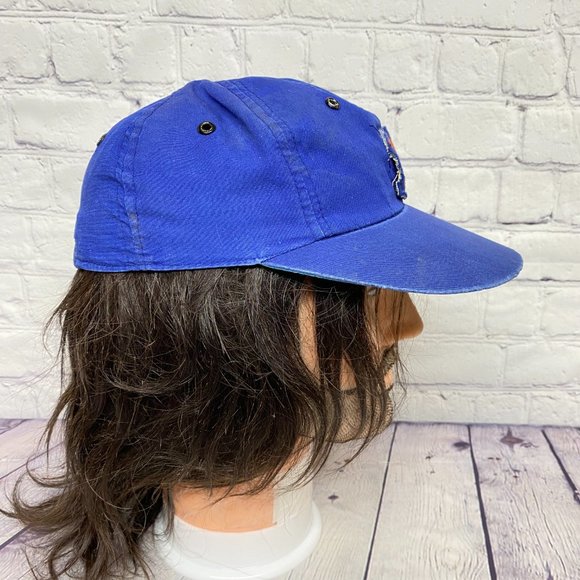 Vintage New York Yankees Kids Boys Hat Cap Stretch Fit Blue MLB Embroidered - Picture 4 of 15